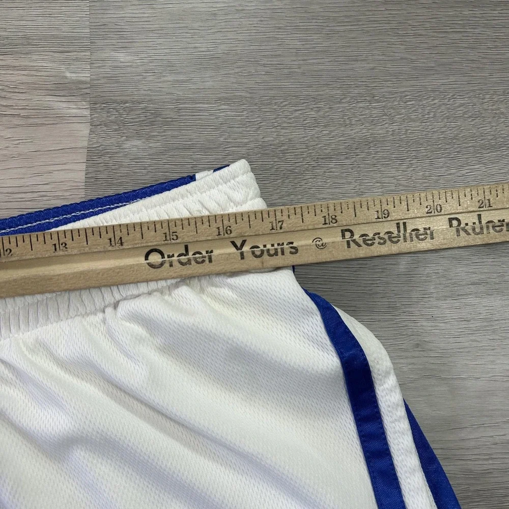 VTG Duke Blue Devils‎ Shorts Mens XL White NCAA Basketball NikeFIT Dry Authentic